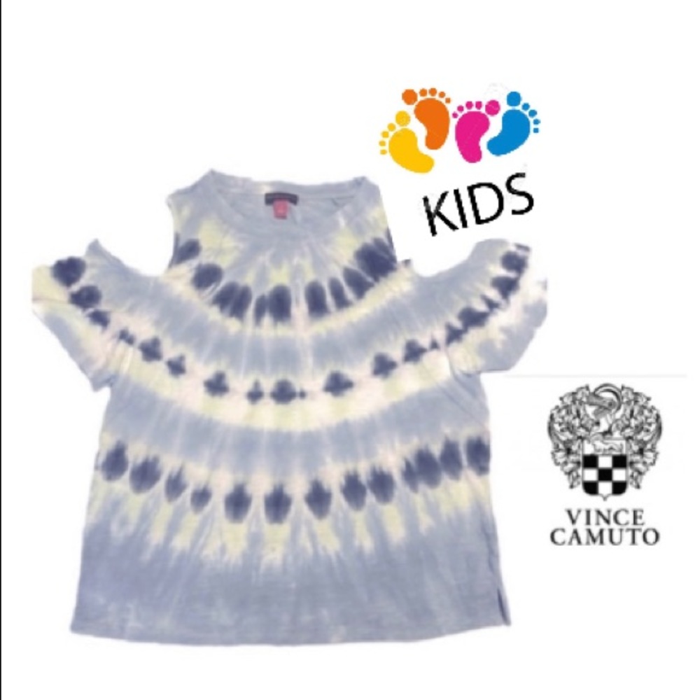Girls Size 14/16 Vince Camuto, NWT, Cold Shoulder Tie Dye Top